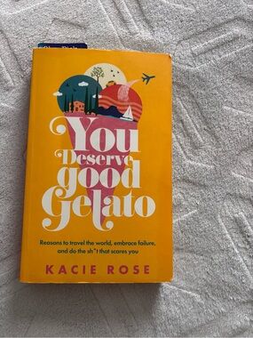 ‘You Deserve good Gelato’ paperback book by Kacie Rose ✨